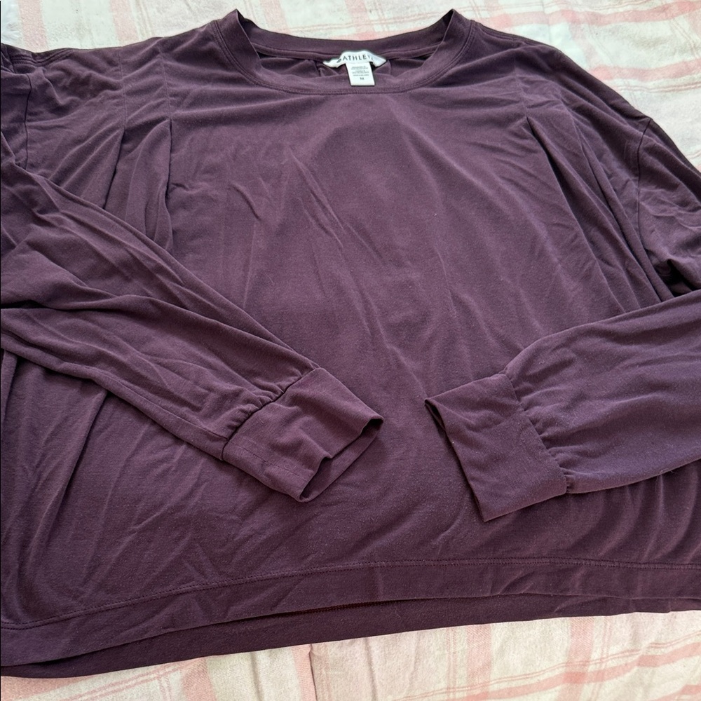 Athleta Purple Long Sleeve Top
